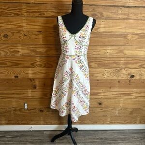 - Floral White Dress
